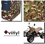 24-inch Green Camouflage Vinyl Sheet Roll Kit Decal Interior Trim 24