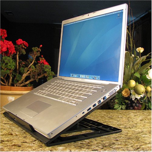 Fold N Flip Portable Laptop Stand for Macs - Black