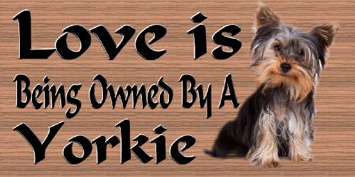 Dog Plaque Wood Sign Yorkie