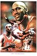 Michael Jordan (Collage) Sports Poster Print - 11" X 17"