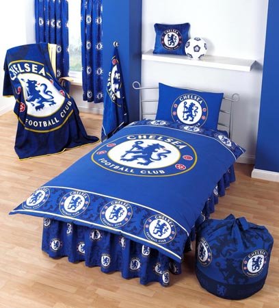 Zap Chelsea Blue Crest Single Valance Sheet