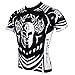 Paladin Cycling Jersey for Men Short Sleeve Skull Pattern Black Bike Shirt