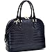 Dasein Faux Crocodile Leather Dome Top Zip Around Satchel Shoulder Handbag Purse