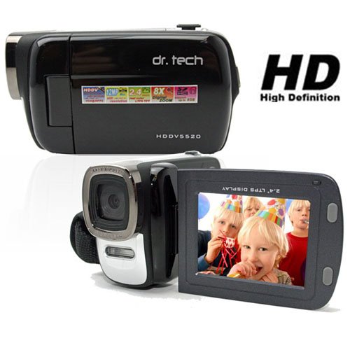 Cameradigital Hddv Camcorder12mp Digital Video Black 5520 Zoomtech
