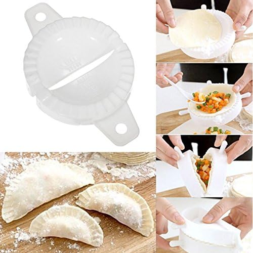 3pcs Kitchen Plastic Dough Press Maker Dumpling Pie Ravioli Making Mold Mould