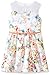 Pippa & Julie Girls' Big Floral Illusion Neck Dress