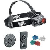 Petzl E89 P TacTikka XP Adapt LED Headlamp with 3 Colored Lenses, Black