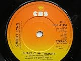 Lynn, Cheryl Shake It Up Tonight 7" CBS CBSA1436 EX 1981 there is handwritten number on label and 2mm drill hole in label rim