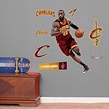 NBA Cleveland Cavaliers LeBron James Drive Fathead Junior Wall Decals, 23"W x 37"H