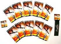 3D Raised Images 10 Pack Jumbo Gift Set Of 3" x 5" Spiral Notepads With Free Bonus Bookmark & Magnet - Crucifix Jesus Chrisitianity Themed