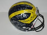 2008 Michigan Wolverines Team Signed FS Football Helmet