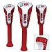 Utah Utes GOLF CLUB HEAD/WOOD COVER SET OF 3
