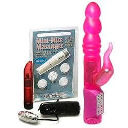 Doc Johnson Lucid Hearts #75 Pink Waterproof Vibrator Adult Sex Toy Kit