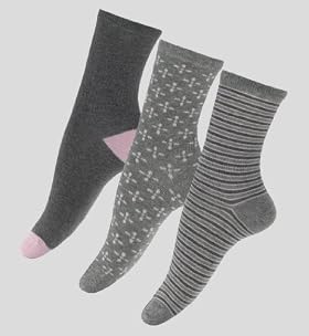 3 Pairs of Cotton Rich Freshfeet Assorted Socks with Silver Technology 3 Pairs of Cotton Rich Freshfeet Assorted Socks with Silver Technology