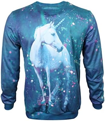 Mr. Gugu & Miss Go Men's Unicorn Sweatshirt Blue