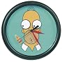 Homers Augen folgen dem Sekundenzeiger