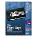 Avery Laser Video Tape Cassette Labels  Face and Spine