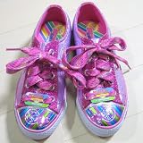 SKECHERS(スケッチャーズ)きらきら光るラメスニーカー(ピンクラメ)