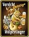 Garten & Freizeit : DURSTIGE WOLPERTINGER SPAß FUNSCHILD BLECHSCHILD R365