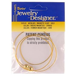 Magnetic Clasp, Gold Add-A-Bead Necklace, 1 Pc/Pkg