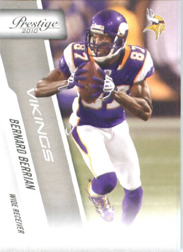2010 Panini Prestige Football Cards # 108 Bernard Berrian - Minnesota Vikings - NFL Trading Card in Screwdown Case