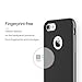 iPhone 7 Case, ROCK [Royce Stand] - Black & Iron Grey [Ultra Thin][Kickstand][Metal Texture Side Buttons][Dual Layered][Slim Fit][Hard PC + Soft TPU] For Apple iPhone 7 (2016)