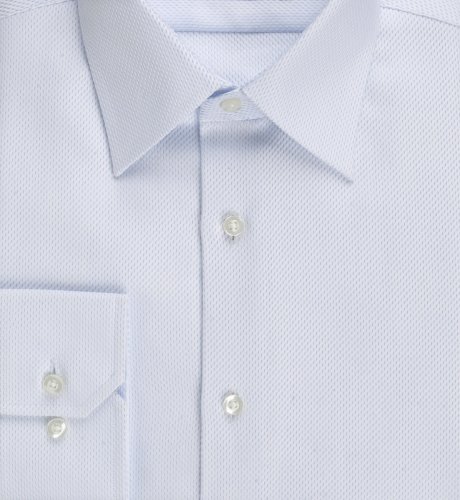 2" Longer Pure Cotton Easy Iron Long Sleeve Twill Shirt