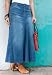 Jessica London Plus Size Denim Maxi Skirt