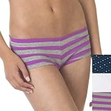 Xhilaration  Boyshort Underwear 3-pk. - Navy/Purple/White