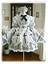 (ミルキーアンジェ) milky ange シスター メイド セオファニア XL シルバーホワイト ミニ メイド服 コスプレ衣装