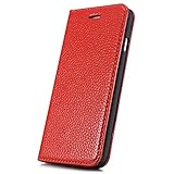 【F.G.S】レッド 本革 iphone6 plus ケース カバー 5.5インチ横開き カバー スマホ カバー 手帳式 スマートフォンケース F.G.S正規代理品