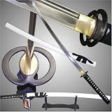 The Soul Of The Samurai Musashi High Carbon Forged Steel Katana Sword Free Stand And Cleaning Kit