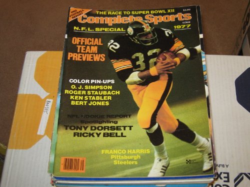 Complete Sports Magazine (N.F.L. Special ,Franco Harris..Pittsburgh Steelers , OJ Simpson , Roger Staubach , Ken Stabler , Bert Jones , Tony Dorsett , Ricky Bell, 1977)