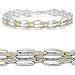 0.22 Carat Genuine Yellow Diamond Silver Bracelet title=