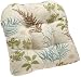 Brentwood Outdoor 20 by 20-Inch Wicker Chair Cushion, St. Lucia Surf