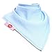 Zippy Fun Bandana Bibs for Baby Boys and Toddlers (Blue and White Pack of 4)