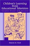 Books : Children's Learning From Educational Television: Sesame Street and Beyond (Lea's Communication Series)