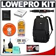 Lowepro Fastpack 100 Backpack Digital SLR Camera Case (Black) + Accessory Kit for Canon Rebel T3, T3i, T1i, T2i, EOS 60D, 5D, 7D, Nikon D3000, D3100, D5000, D5100, D7000, D300s, Olympus Evolt E-5, E-30, E-620 & Sony Alpha A560, A580, A33, A35, A55