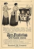 1910 Ad Standard Oil Co. Wick Blue Flame Oil Cook Stove - Original Print Ad