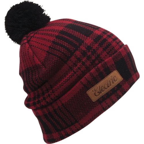 Electric Scotch Mens Beanie Sports Wear Hat w/ Free B&F Heart Sticker - Red / One Size