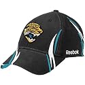 Reebok Jacksonville Jaguars Black Cut & Sew Structured Flex Fit Hat