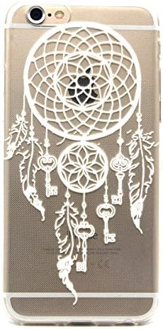 Iphone 6 Plus Case, Dealspank® Stylish Pattern Ultra Slim Soft Flexible TPU Protective Case for iPhone 6 Plus / 6S Plus 5.5 Inch - Keys Dreamcatcher+ A shinning hair bun sent randomly