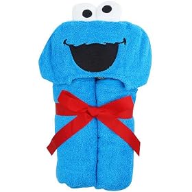 Baby hooded Towel ~ Cookie Monster