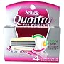 Schick Quattro Razor Blades for Women 4 Refill Cartridges