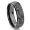 Black Tungsten 8MM Diamond Cut Dome Wedding Band Ring Sz 4.0 SN#325