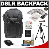 Vivitar Series One Digital SLR Camera/Laptop Sling Backpack - Small (Black) Holds Most 14'