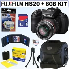 Fujifilm FinePix HS20 EXR 16MP Digital Camera + 8GB Accessory Kit