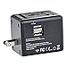 Mudder 3.5A US UK EU AU Universal All in One International Travel Power Plug Adapter Charger with 2 USB Ports for Cell Phone (NO Voltage Conversion)
