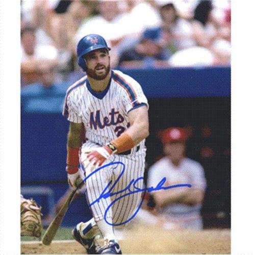 Howard Johnson Autographed New York Mets (Pinstripe Jersey) 8x10 Photo
