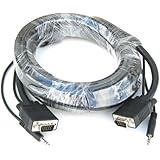 RiteAV - VGA Cable with 3.5mm Audio - 25 Ft.